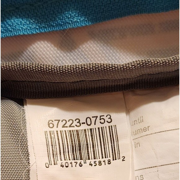 High Sierra Hiking Backpack Suspension System Teal Pink White Geometric Pattern - Picture 14 of 16